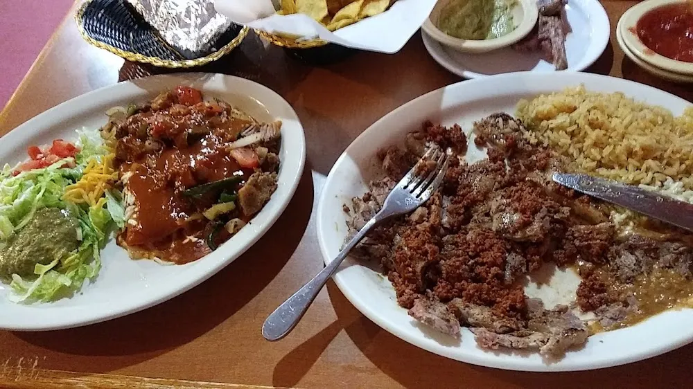 Enchilada Rancheras and Steak Potrillo