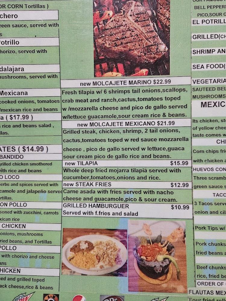 El Potrillo Menu image 3